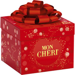 Продуктови Категории Шоколади Mon Chéri 27 бр.Шоколадови бонбони с вишна обвита в черен шоколад 283 гр 